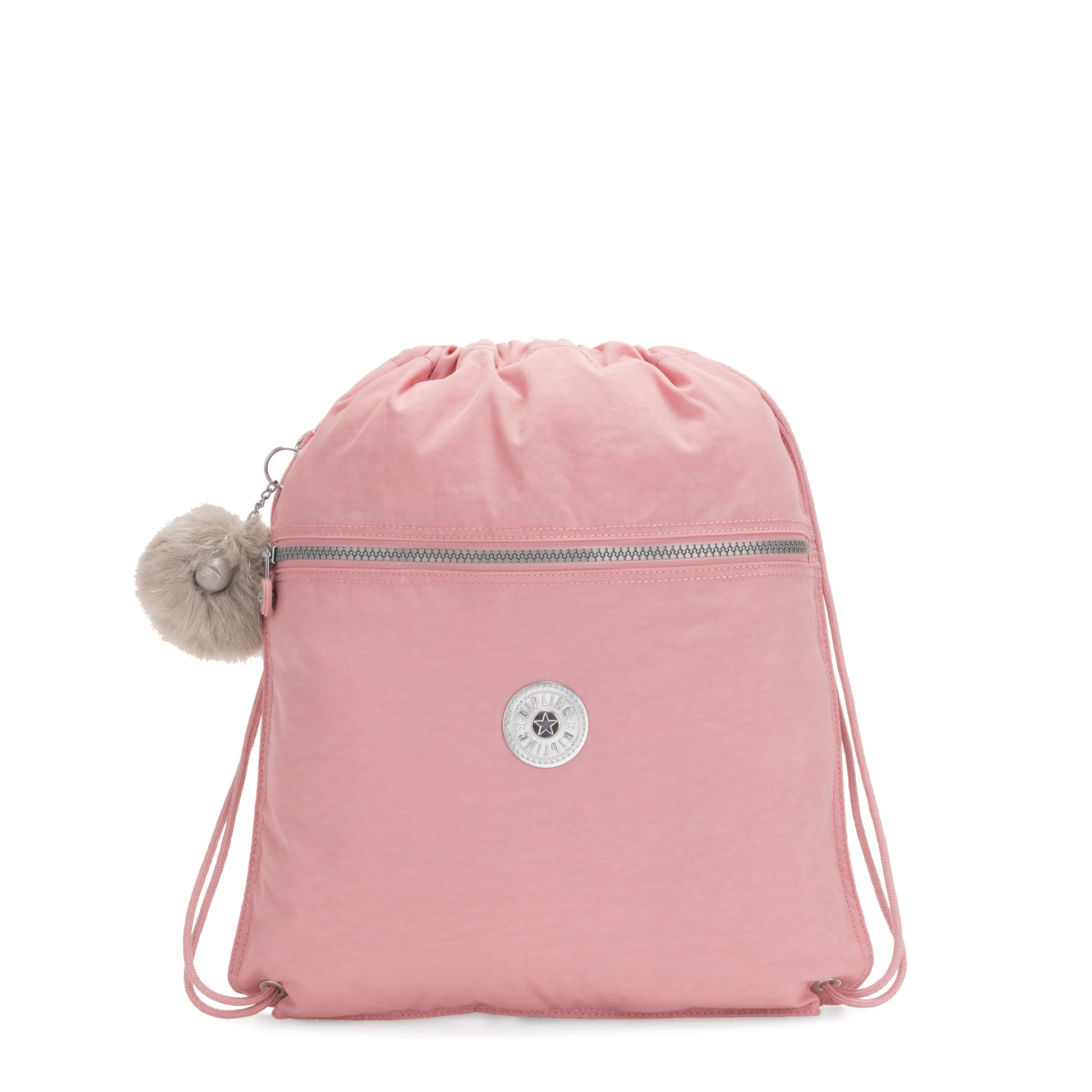 Kipling-Supertaboo-Medium Drawstring Swim Bag -Bridal Rose-09487-46Y