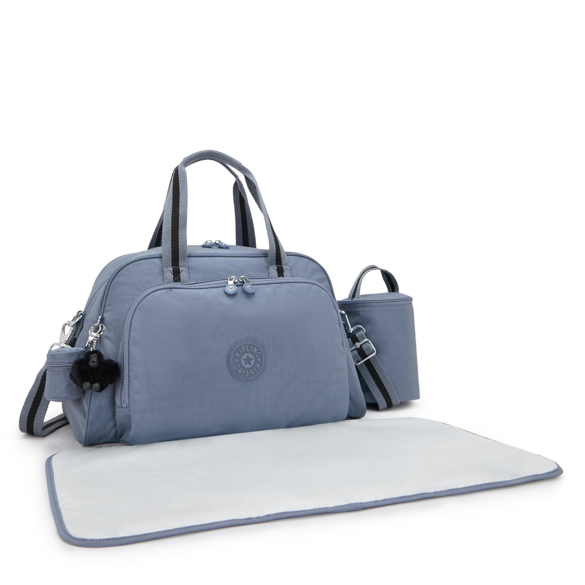 Kipling Camama Blue Stone Large baby bag (with changing mat) 10153-6FB
