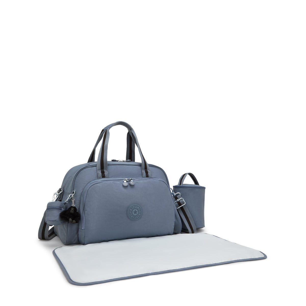 Kipling Camama Blue Stone Large baby bag (with changing mat) 10153-6FB
