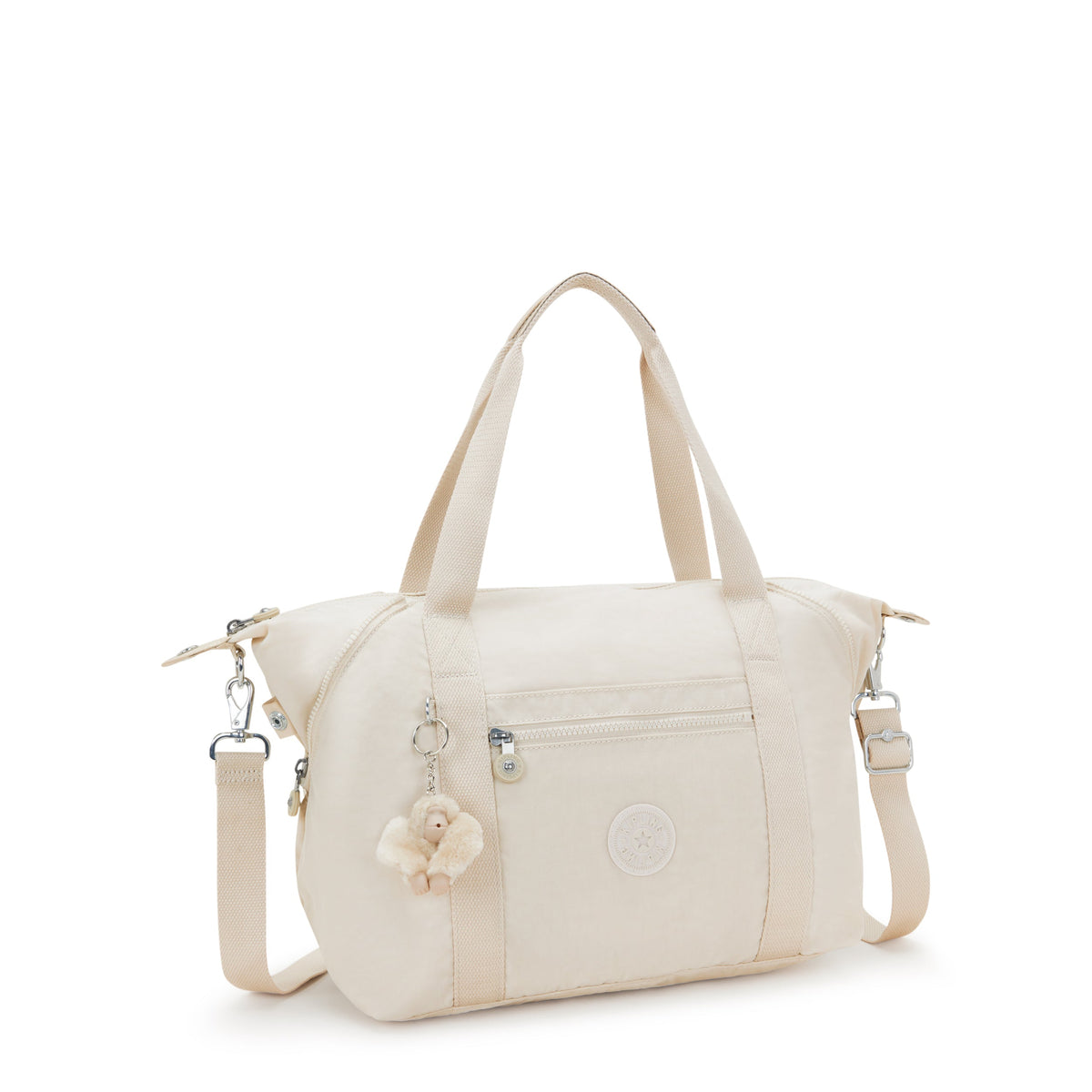 Kipling Art Hideaway Beige Medium Tote  10619-7JR