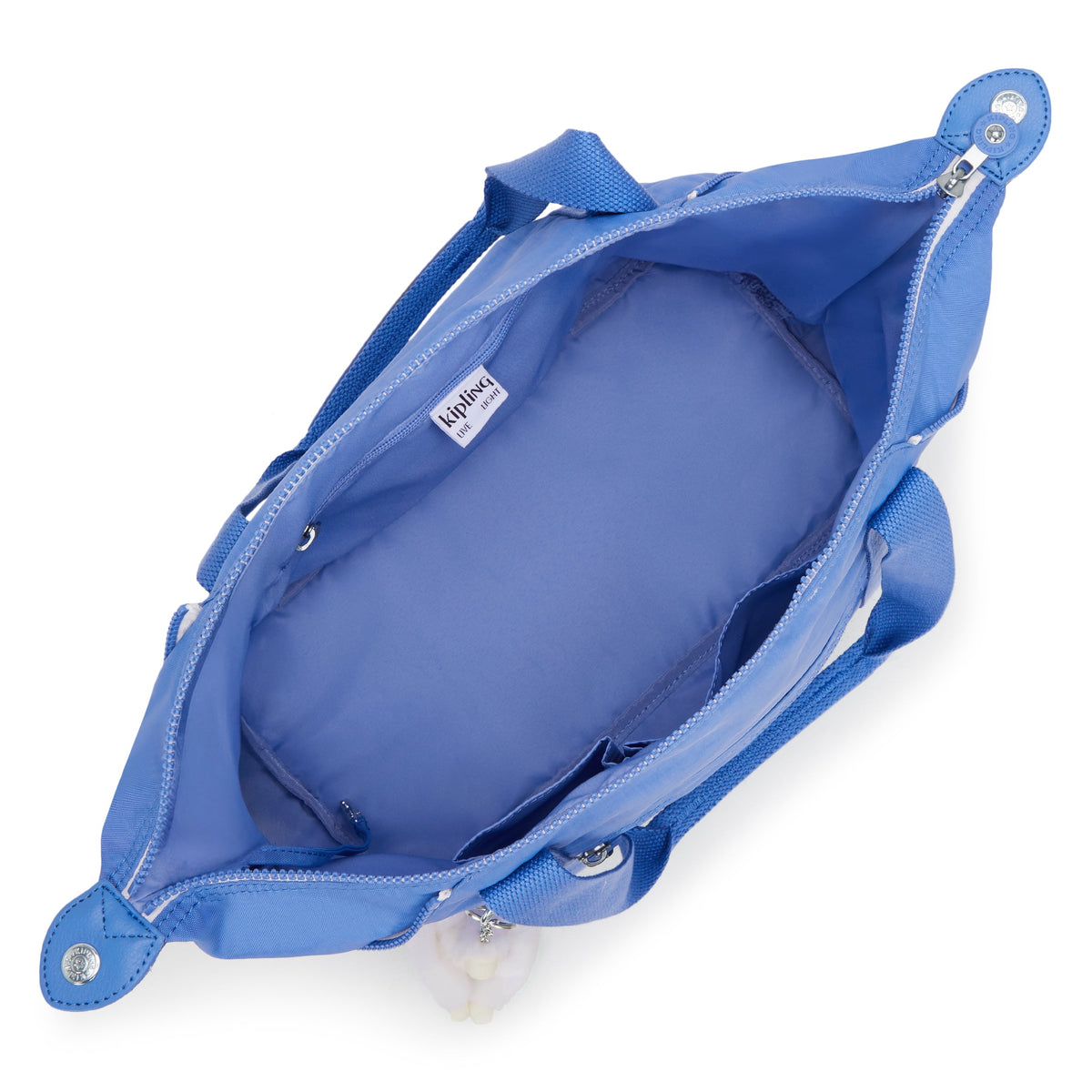 Kipling Art Cocktail Blue Medium Tote With Removable Shoulderstrap 10619-87S