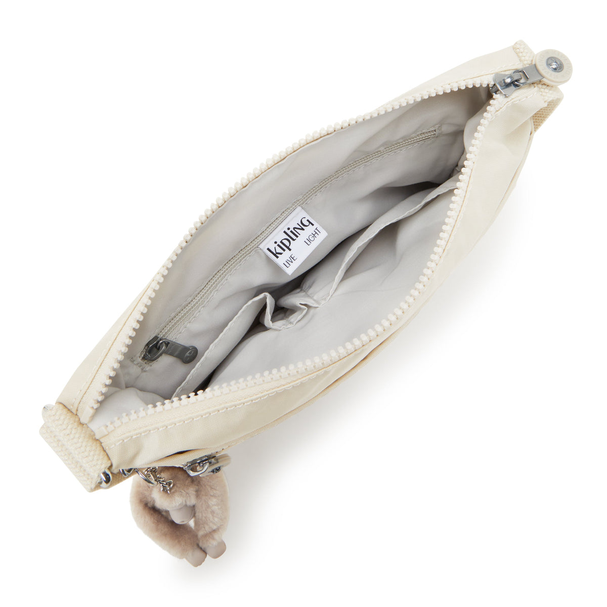 KIPLING-Arto-Medium crossbody-Beige Pearl-10878-3KA