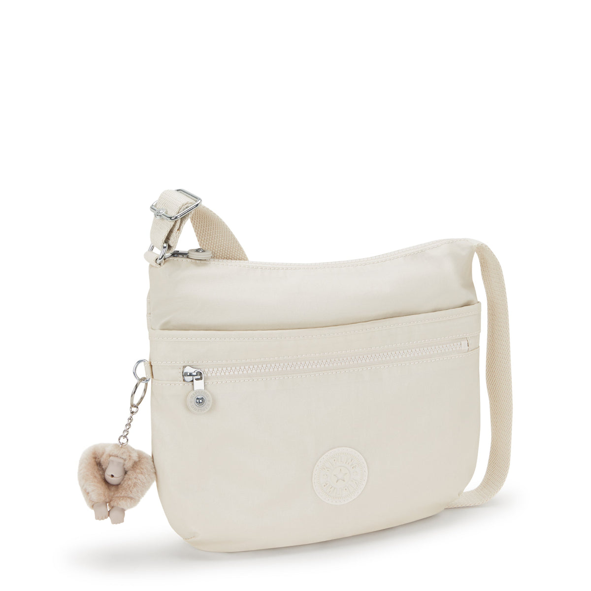 KIPLING-Arto-Medium crossbody-Beige Pearl-10878-3KA