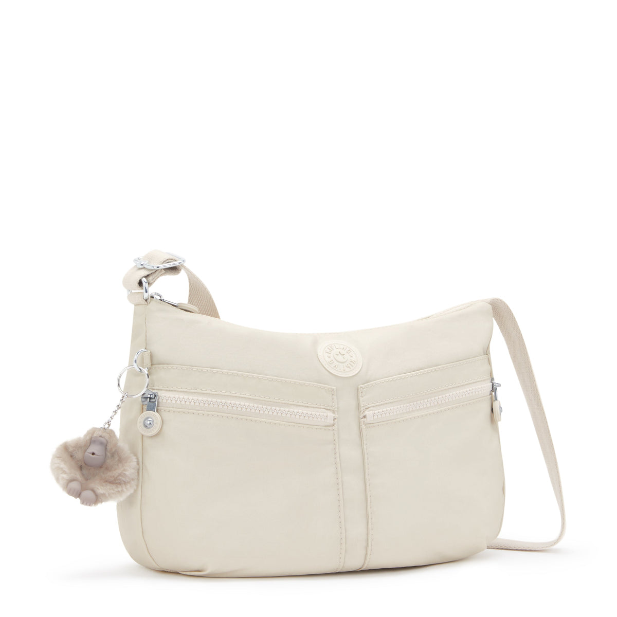 KIPLING-Izellah-Medium crossbody-Beige Pearl-12592-3KA