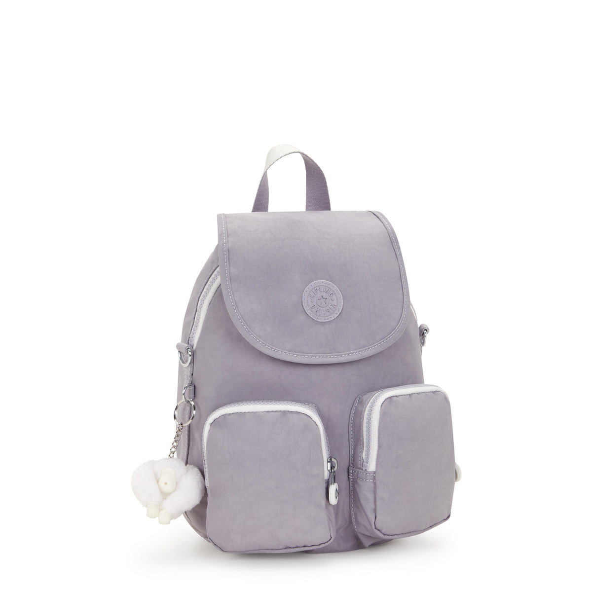 KIPLING-Firefly Up-Small backpack (convertible to shoulderbag)-Tender Grey-12887-1FB