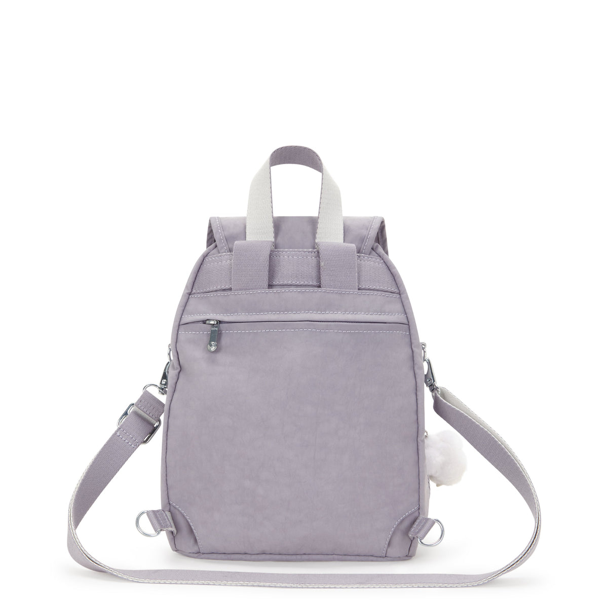 KIPLING-Firefly Up-Small backpack (convertible to shoulderbag)-Tender Grey-12887-1FB