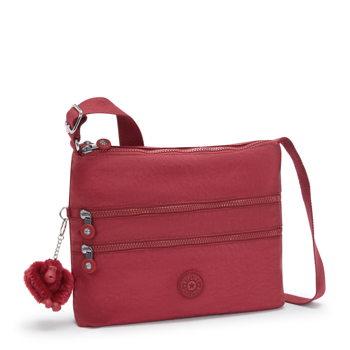 Kipling Alvar Funky Red Medium Crossbody Bag 13335-4SS