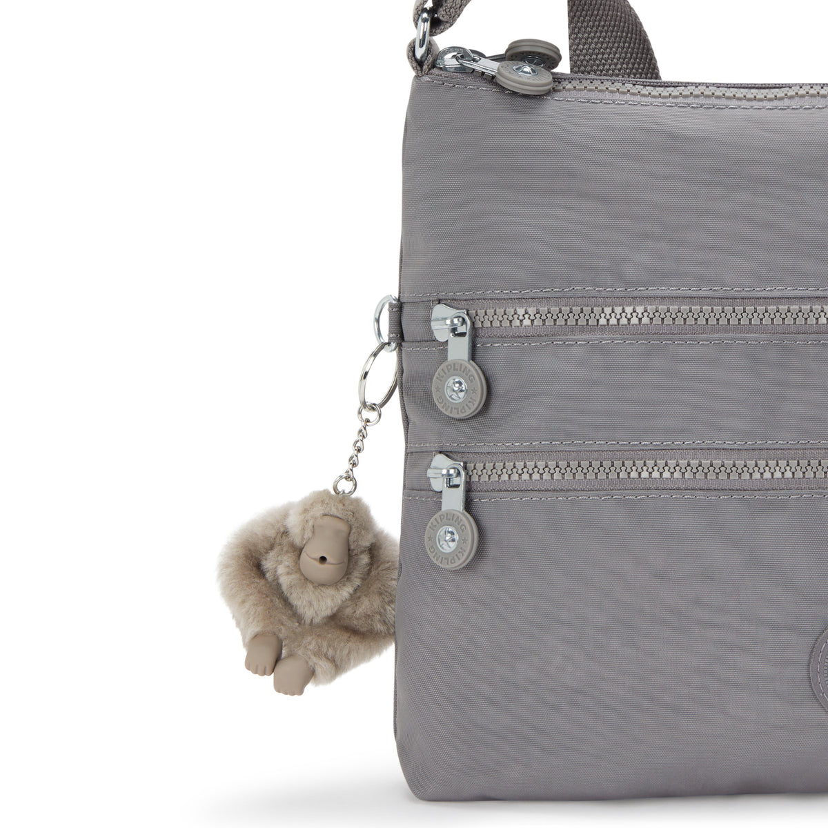 Kipling Alvar Inviting Grey Medium crossbody 13335-8DH