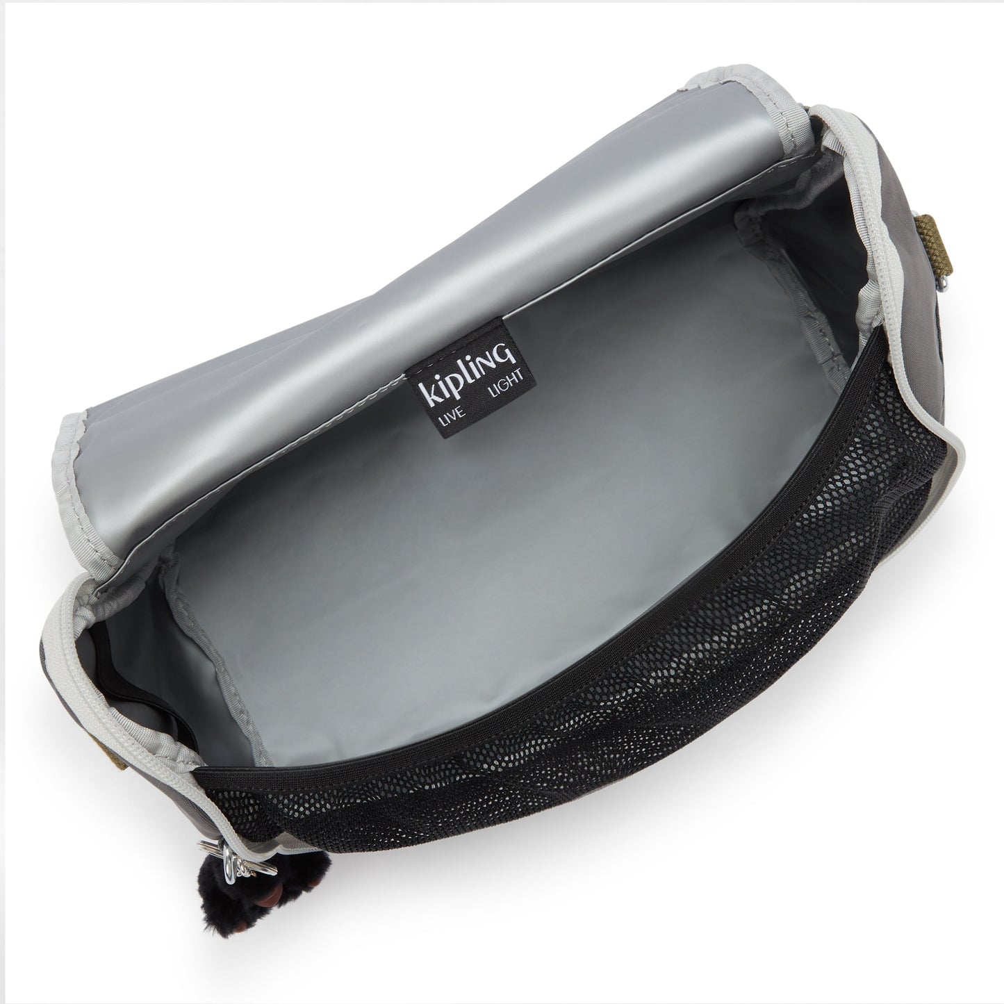 Kipling New Kichirou Back to Grey Large lunchbag with trolley sleeve 15289-1DX