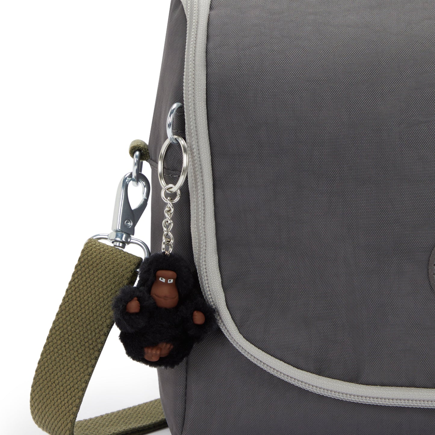 Kipling New Kichirou Back to Grey Large lunchbag with trolley sleeve 15289-1DX