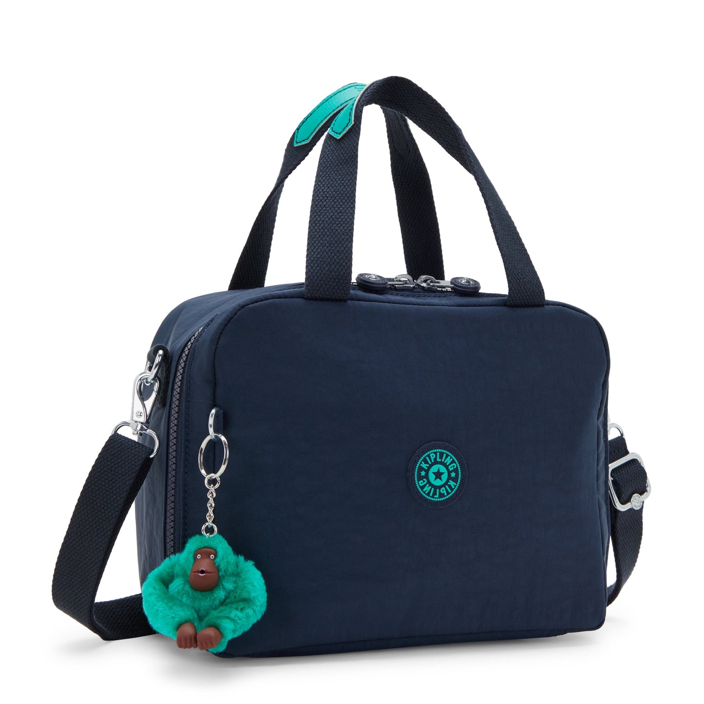 KIPLING-Miyo-Large lunchbox (with trolley sleeve)-Blue Green Bl-15381-CD7