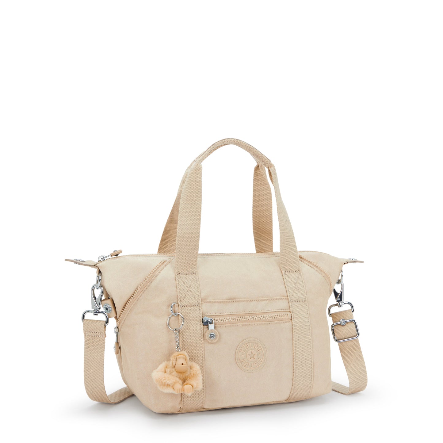 Kipling Art Mini Sparkled Beige Small handbag (with removable shoulderstrap) 15410-5DV
