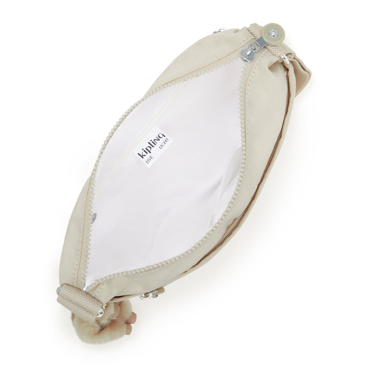 Kipling Arto Hideaway Beige Medium Crossbody 19911-7JR