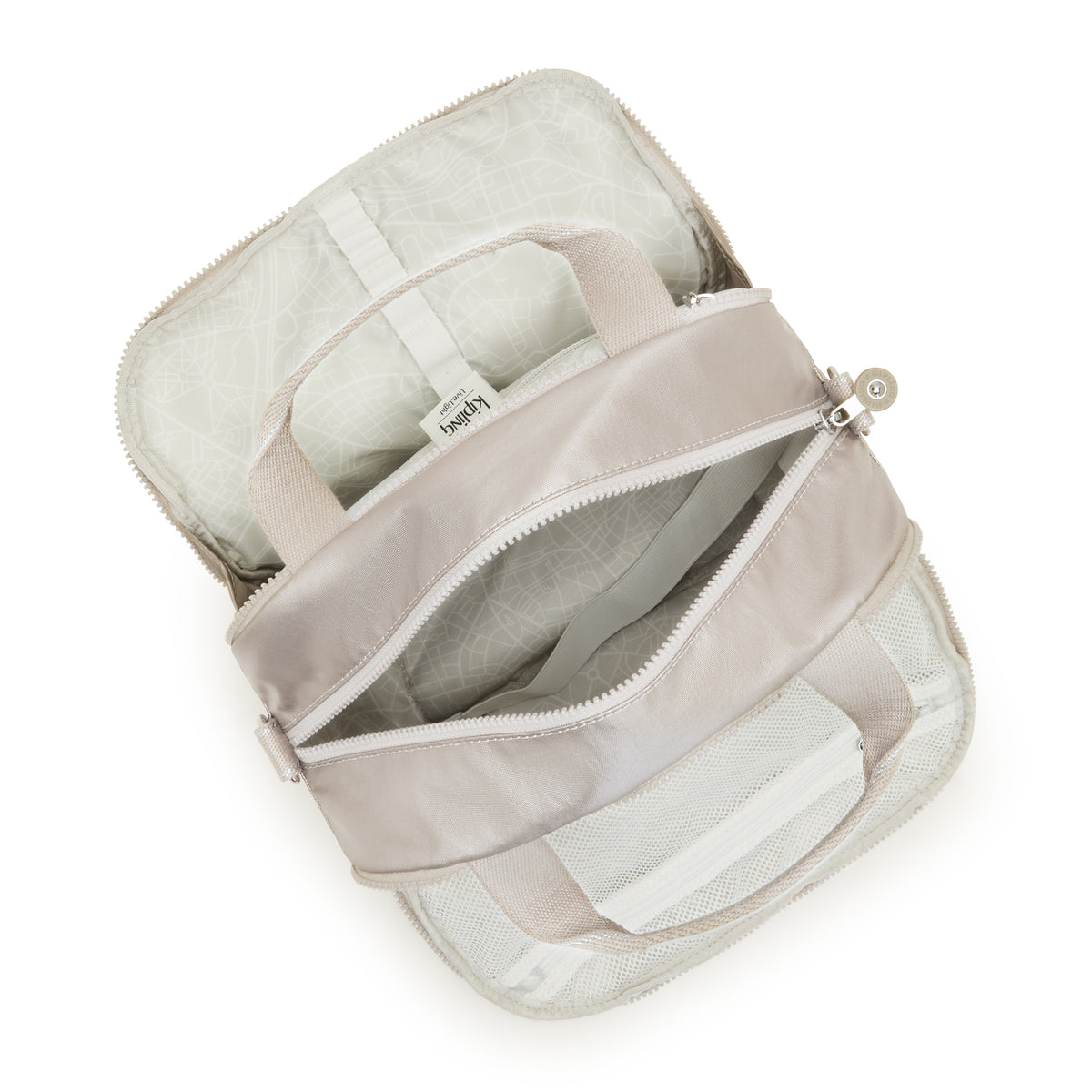 KIPLING Palmbeach Metallic Glow Large toiletry bag (with trolley sleeve) 25747-48I