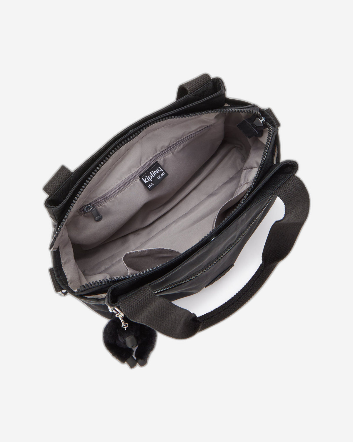 KIPLING Elysia Black Noir Medium shoulderbag (with removable shoulderstrap) 43791-P39