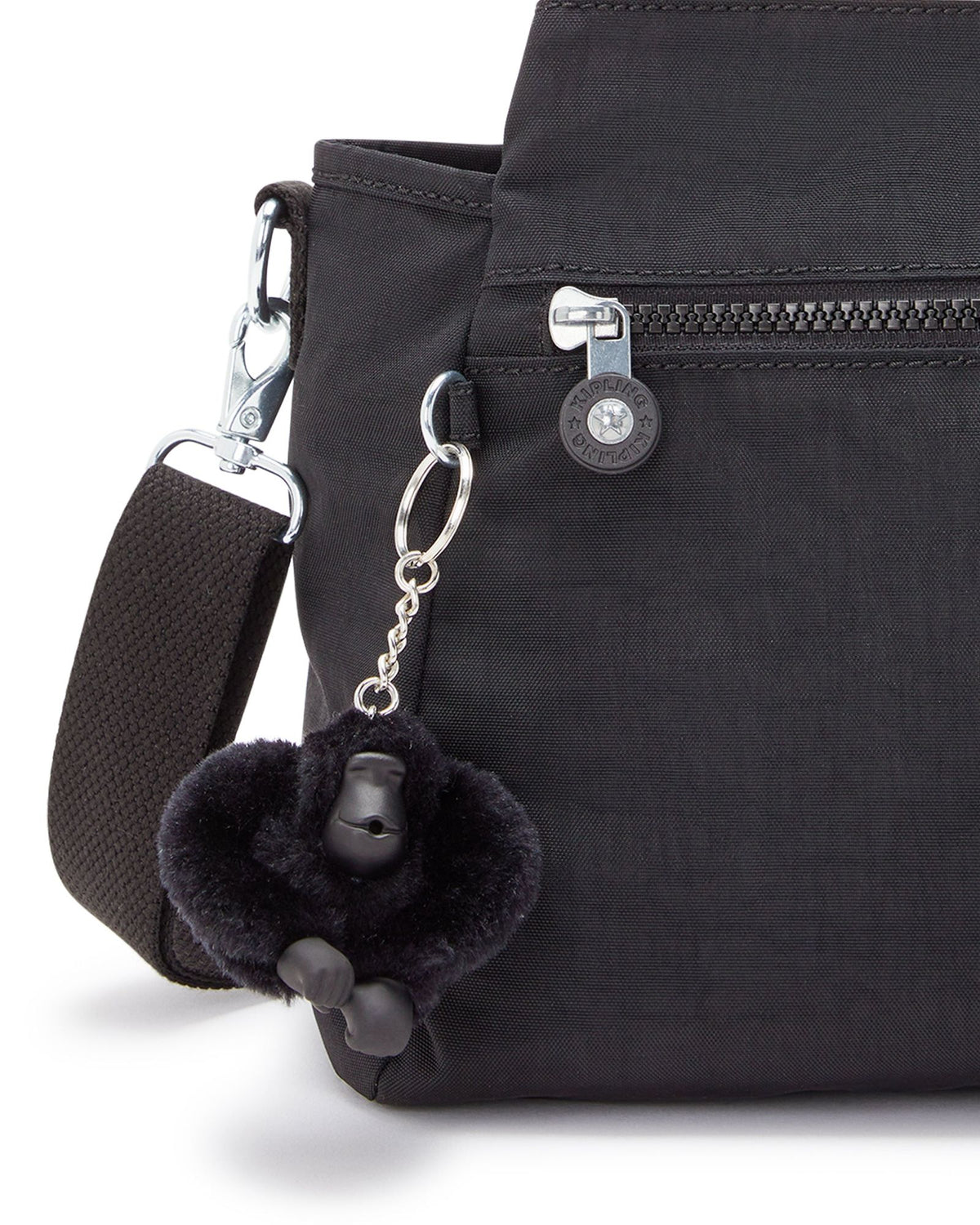 KIPLING Elysia Black Noir Medium shoulderbag (with removable shoulderstrap) 43791-P39