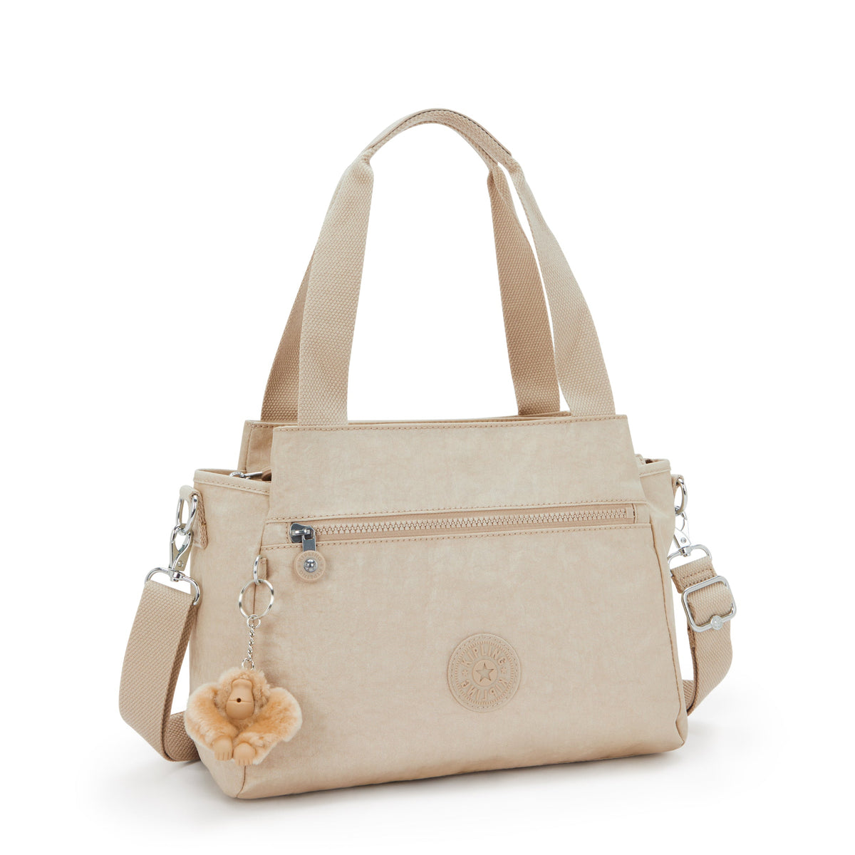 Kipling Elysia Sparkled Beige Medium shoulderbag (with removable shoulderstrap) 43793-5DV