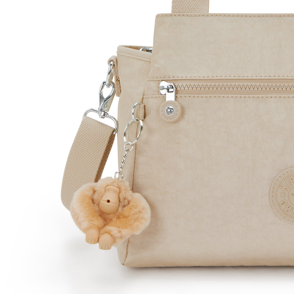 Kipling Elysia Sparkled Beige Medium shoulderbag (with removable shoulderstrap) 43793-5DV