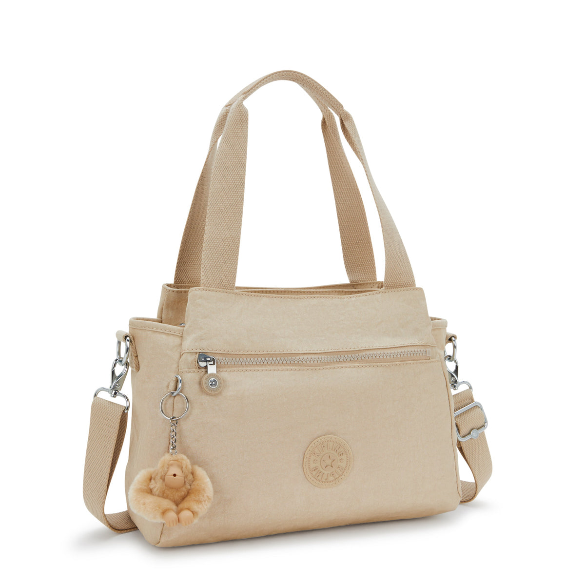 Kipling Elysia Sparkled Beige Medium shoulderbag (with removable shoulderstrap) 43793-5DV