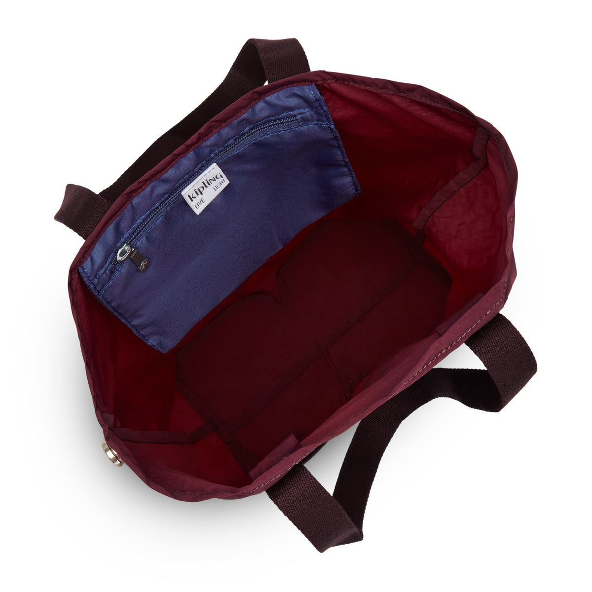 Kipling Hip Hurray 5 Lounge Wine Hip Medium foldable tote I1572-TY6