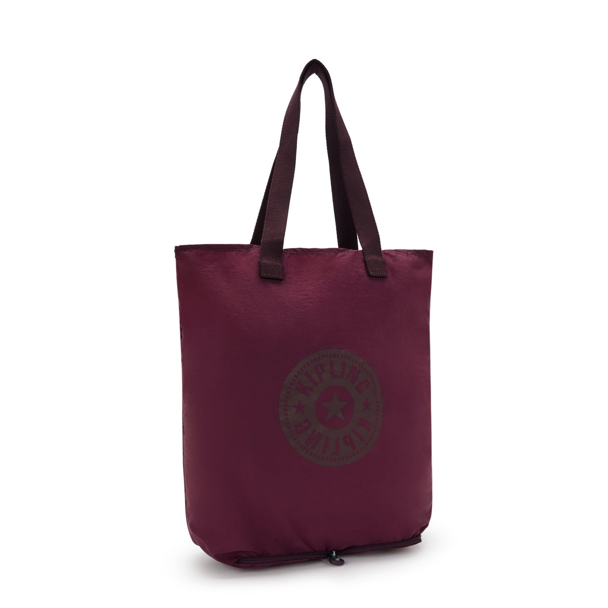 Kipling Hip Hurray 5 Lounge Wine Hip Medium foldable tote I1572-TY6