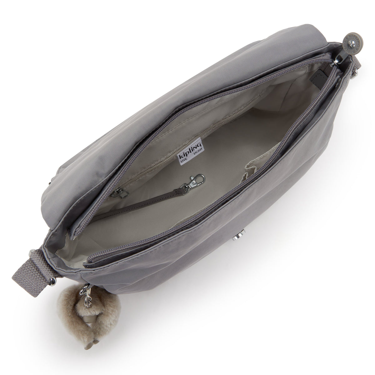 Kipling Earthbeat M Inviting Grey Medium crossbody I2505-8DH