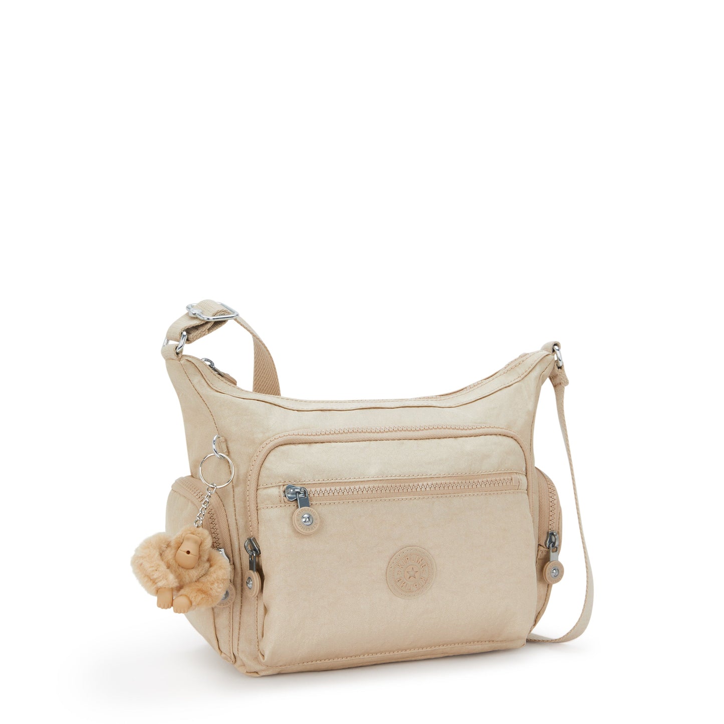 Kipling Gabbie S Sparkled Beige Medium crossbody I2532-5DV