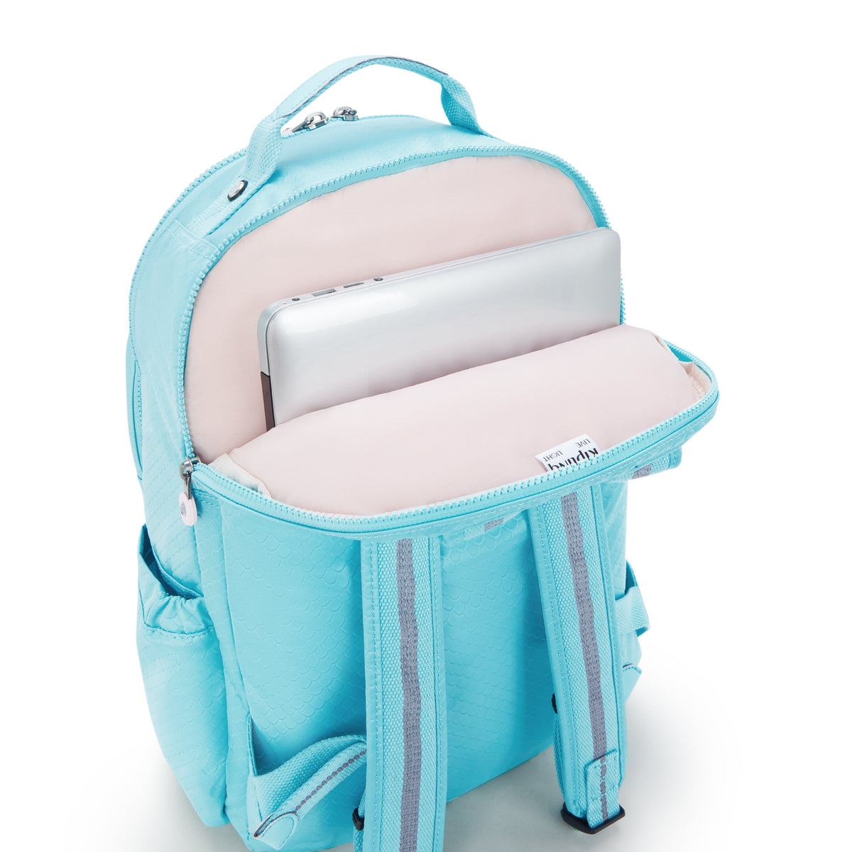 Kipling Seoul Lap Mermaid Emboss Large backpack with laptop compartment I2932-62H