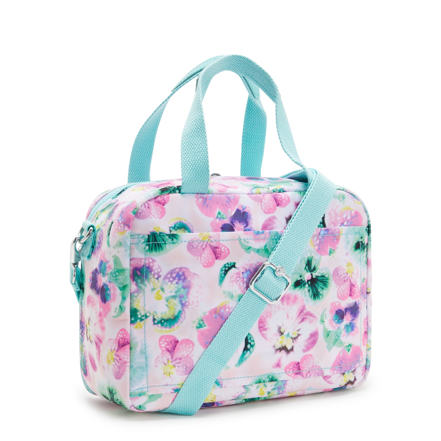 Kipling Miyo Aqua Blossom Large Lunch Bag with Trolley Sleeve C2I2989-7EC
