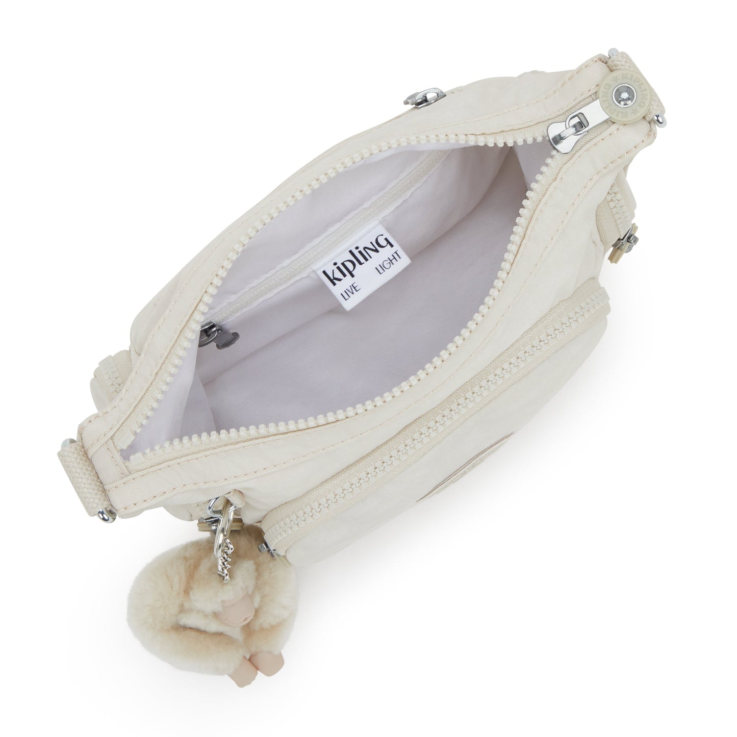 Kipling Gabbie Mini Hideaway Beige Small Crossbody I3057-7JR