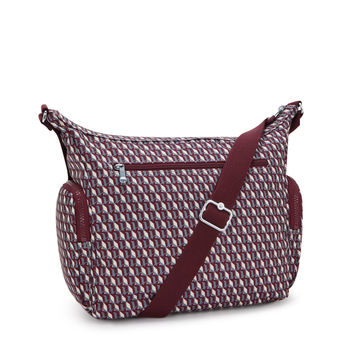 Kipling Gabbie 3Dk Wine Large crossbody I3186-1PB