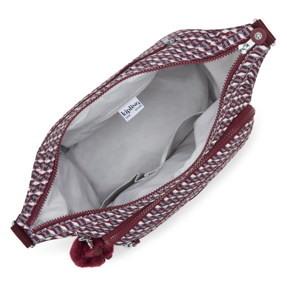 Kipling Gabbie 3Dk Wine Large crossbody I3186-1PB