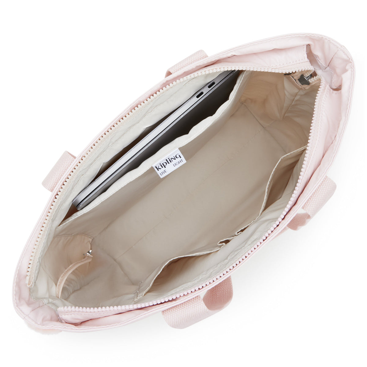 Kipling Hanifa Pink Shine Large Tote I3272-3DZ