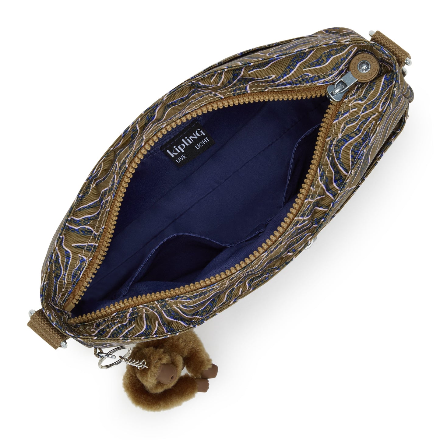 Kipling New Angie Undersea Leaves Small Crossbody Bag I3275-1PR