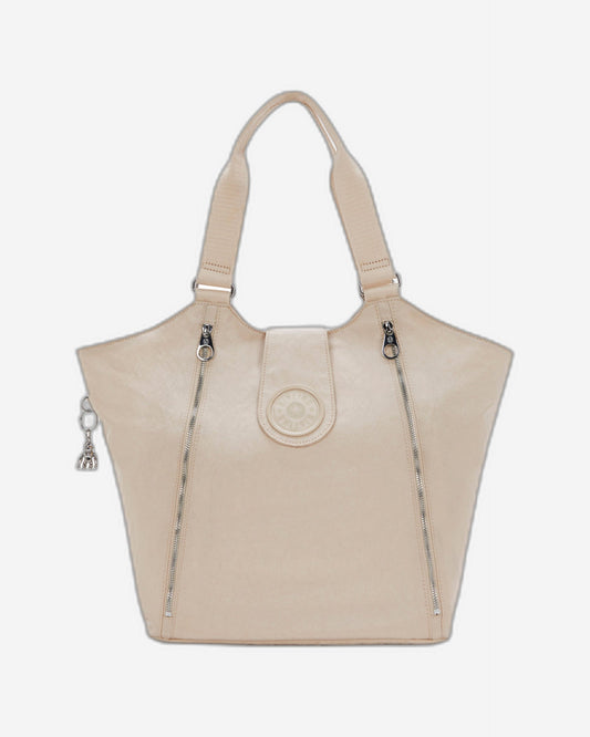 Kipling Recicely Beige Spice Medium Tote I3286-26J