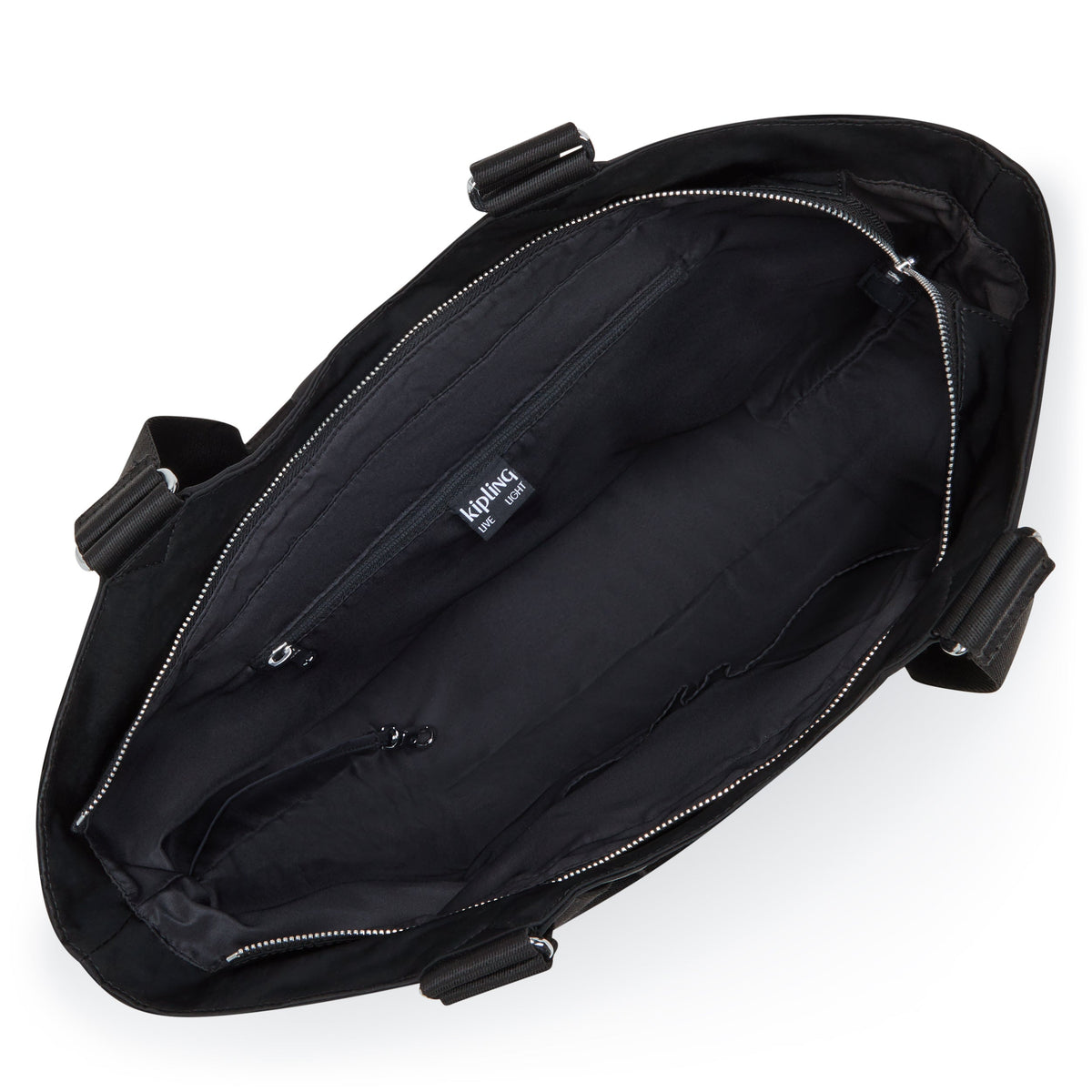 Kipling Recicely Black Spice Medium Tote with Zipped & Magnetic Closure I3286-5JB