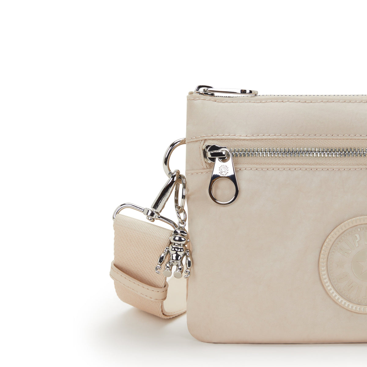 Kipling Riri Zip Beige Spice Small Crossbody  I3302-26J