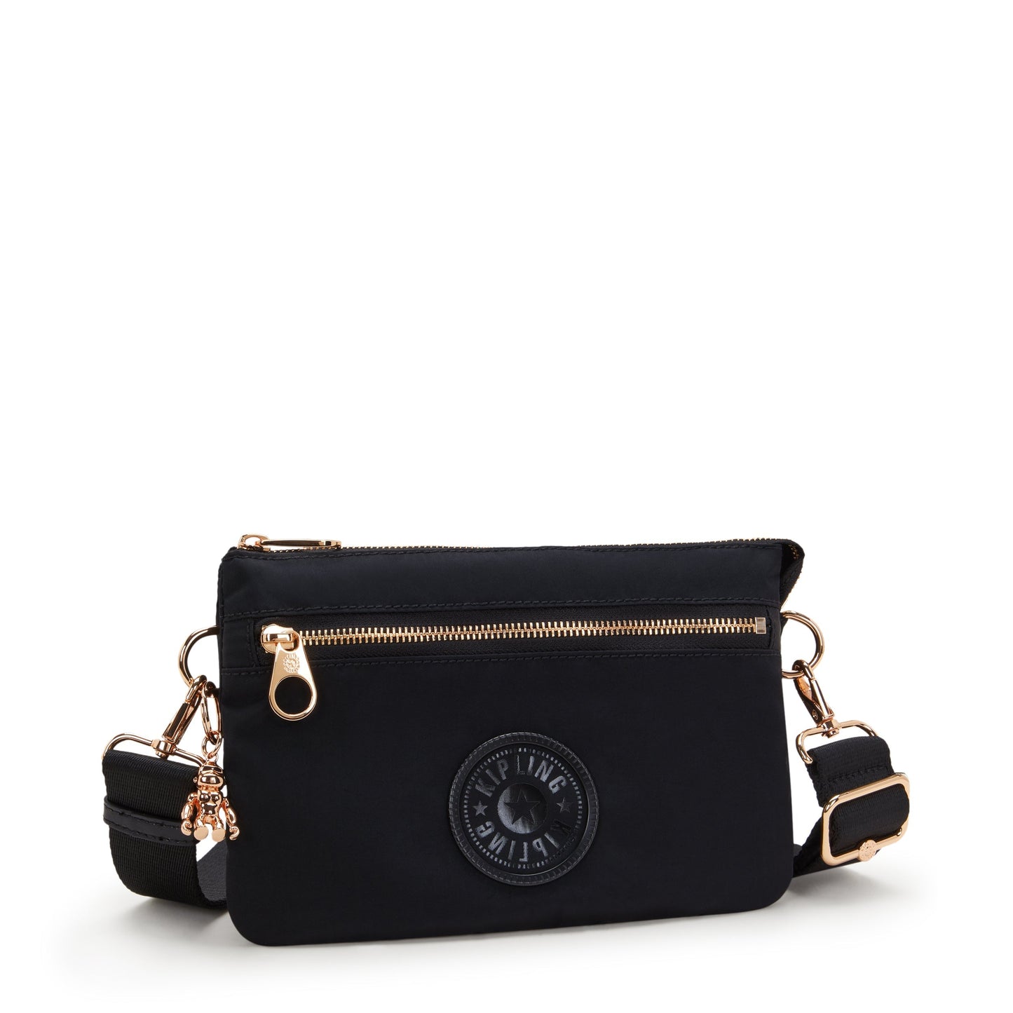 Kipling Riri Zip Blck Rose Spice Small Crossbody  I3302-62Q