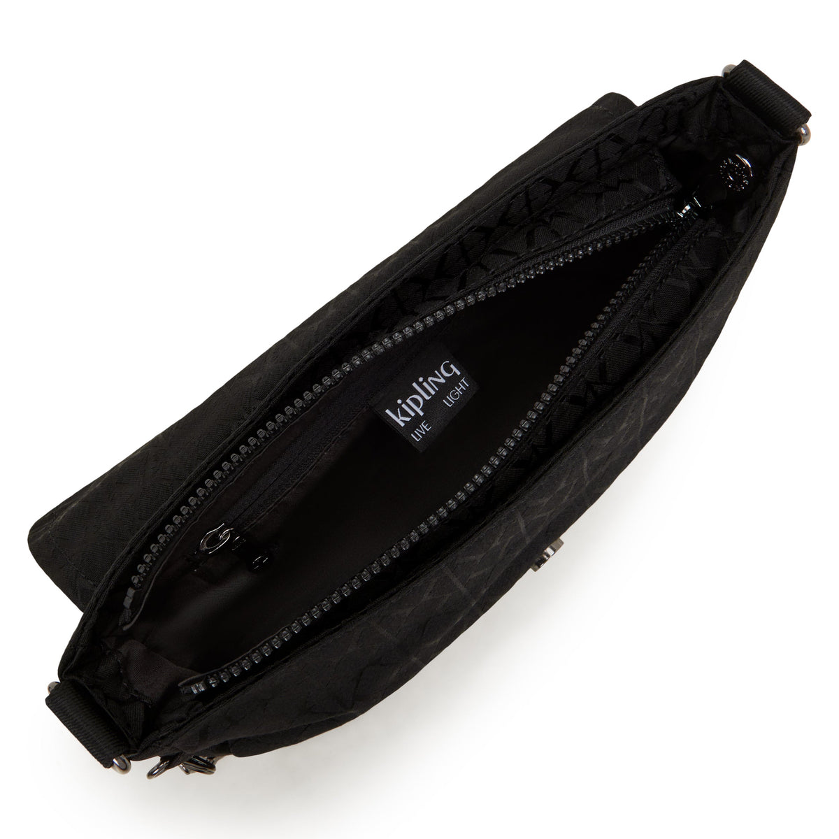 Kipling Aras Up Black Sign Jq Small Shoulderbag I3353-Y12