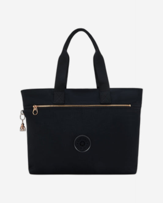 KIPLING Colissa Zip Blck Rose Spice Large Tote with Laptop Compartment I3381-62Q