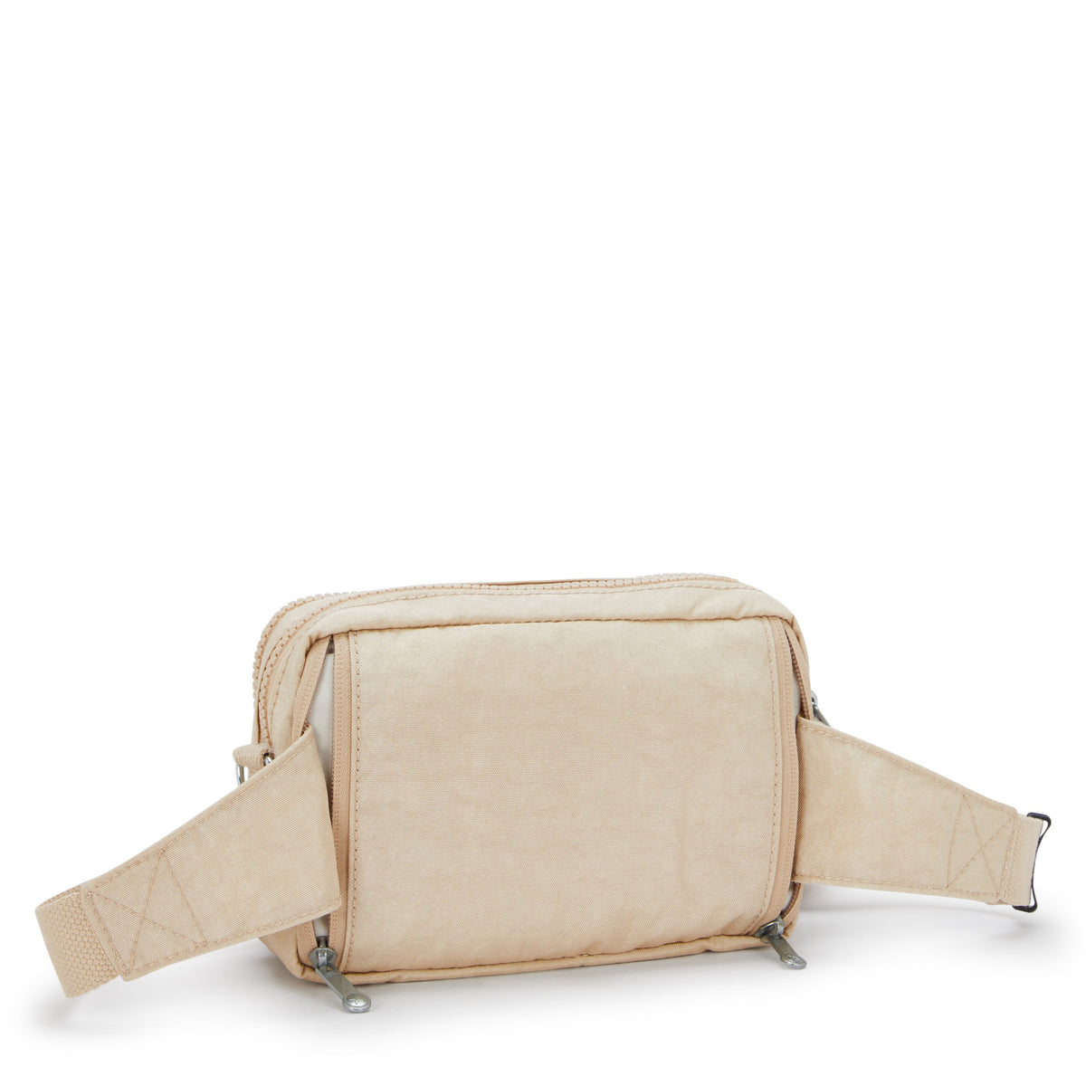 Kipling Abanu Multi Sparkled Beige Small crossbody convertible to waistbag (with removable shoulderstrap) I3492-5DV