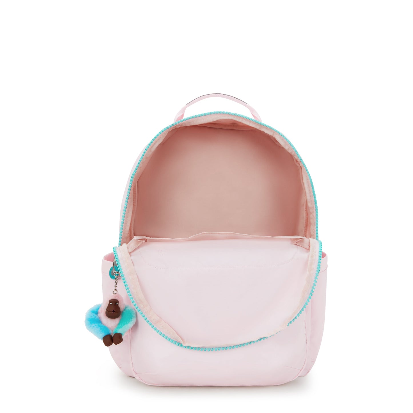 Kipling Seoul College Extra Sea Pink Met Large backpack with laptop compartment I3514-52J
