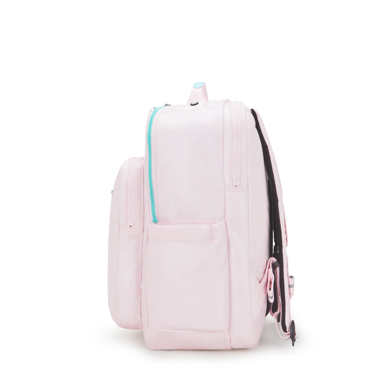 Kipling Seoul College Extra Sea Pink Met Large backpack with laptop compartment I3514-52J