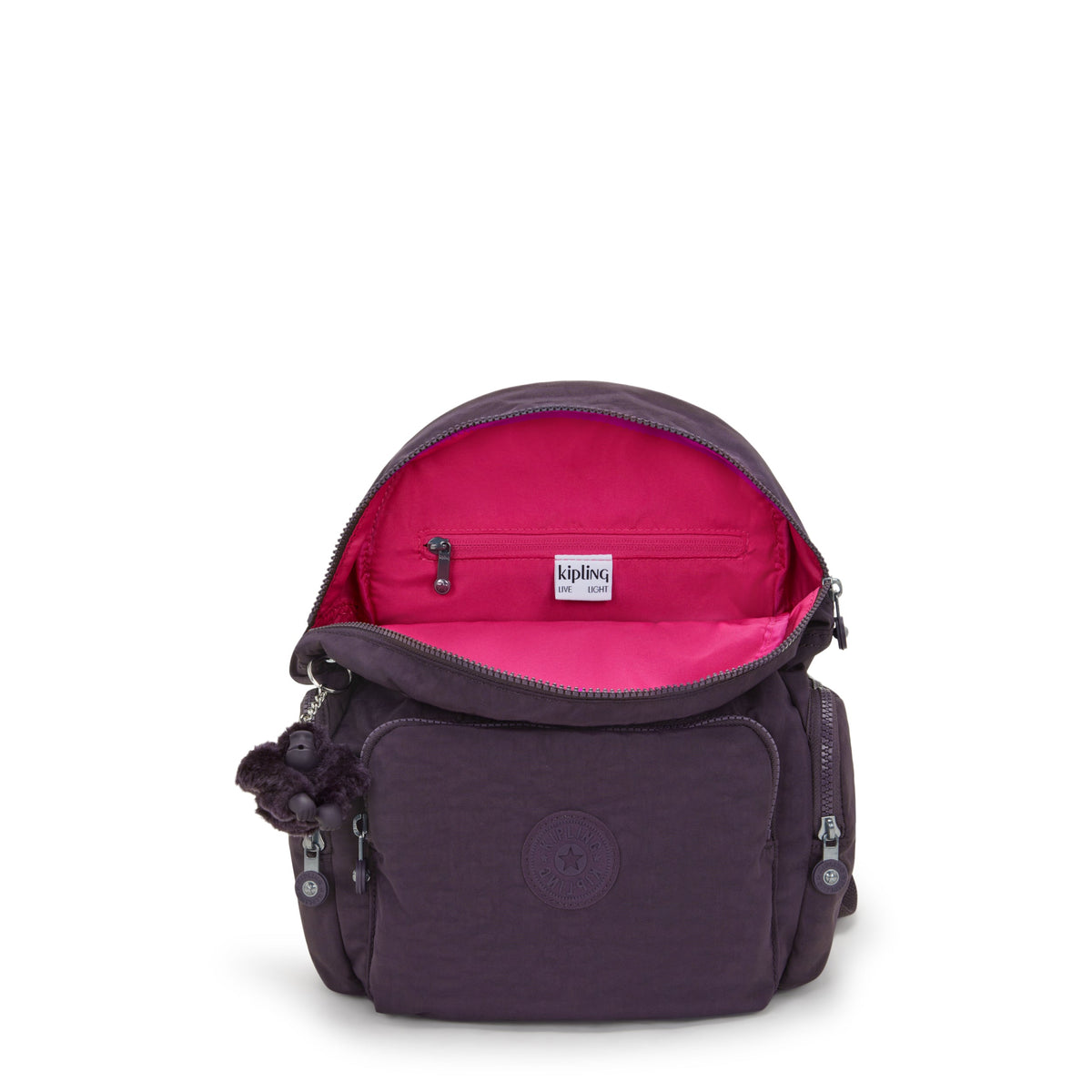 Kipling City Zip S Ultimate Plum Small Backpack I3523-67U