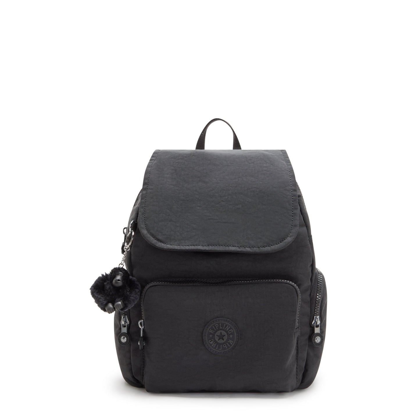 KIPLING-City Zip S-Small Backpack with Adjustable Straps-Black Noir-I3523-P39