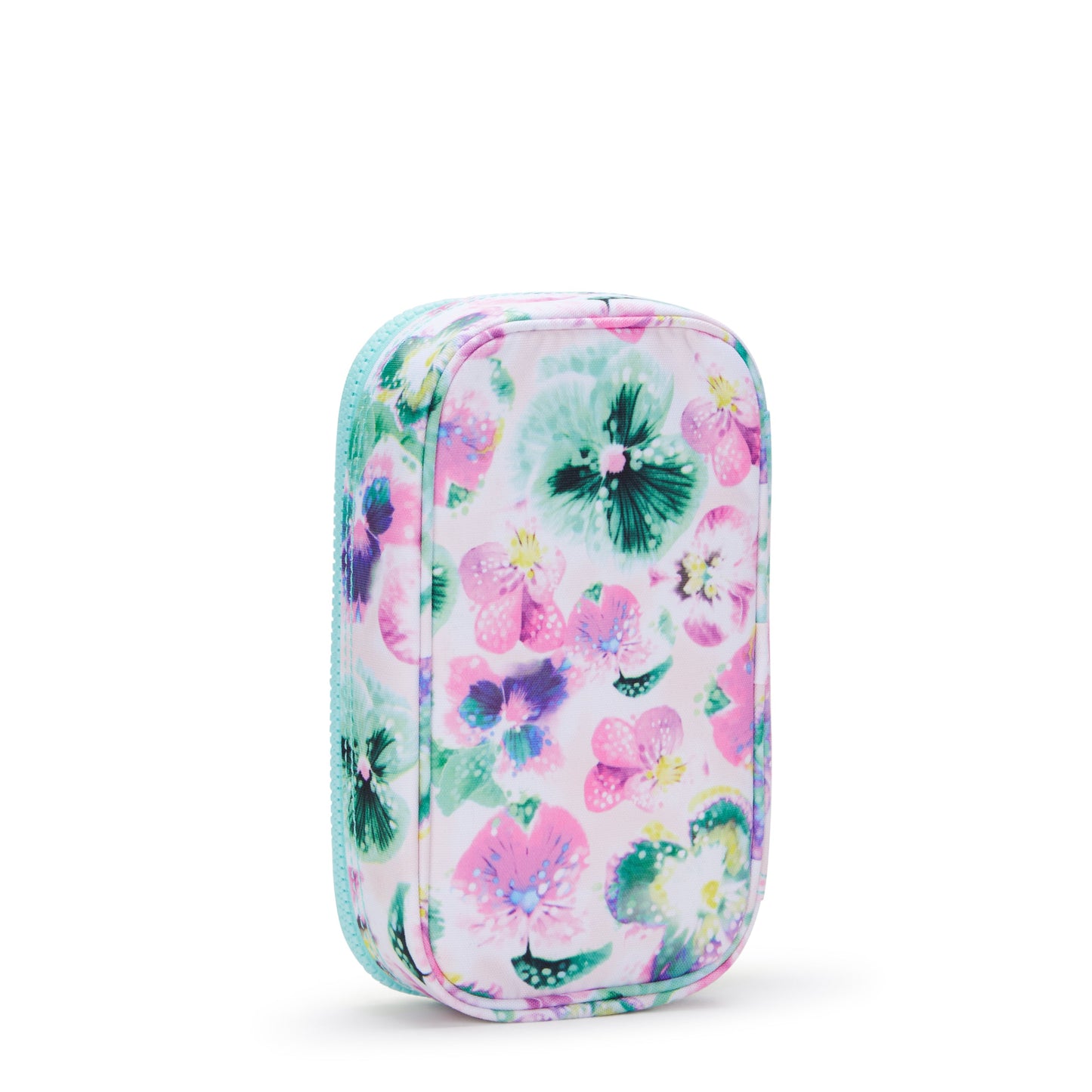 Kipling 50 Pens Aqua Blossom Medium Pencase C2I3707-7EC