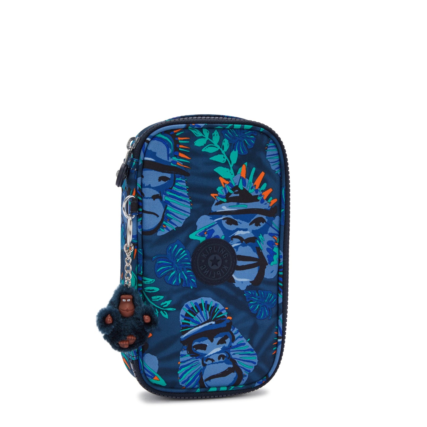 Kipling 50 Pens Blue Monkey Fun Medium Pencase C2I3707-8HJ