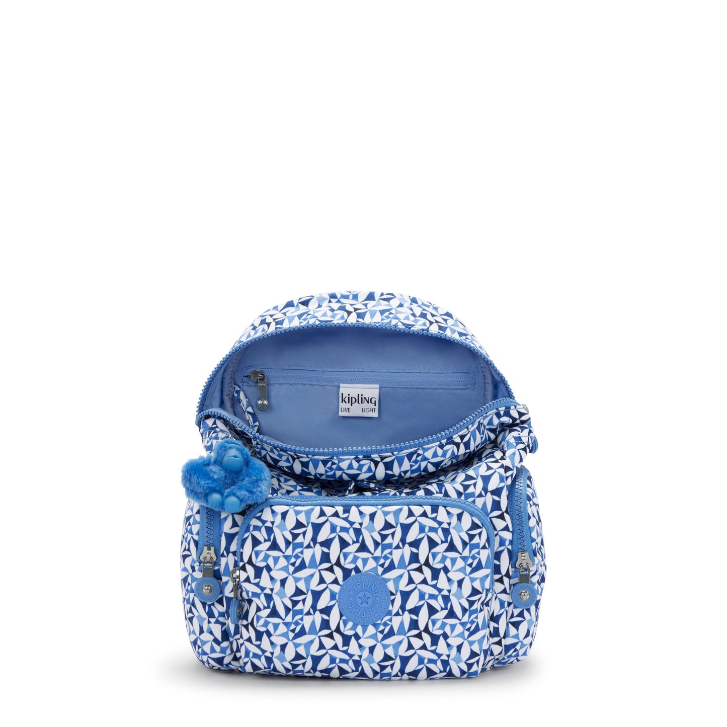 Kipling City Zip Mini Crazy Leaves Small Backpack I3735-1DU