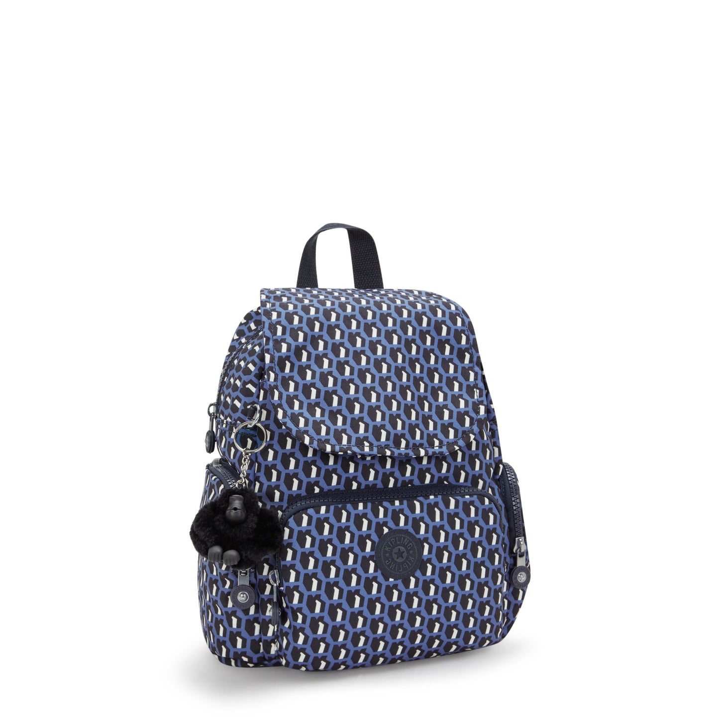 Kipling City Zip Mini 3D K Blue Small Backpack I3735-4JS