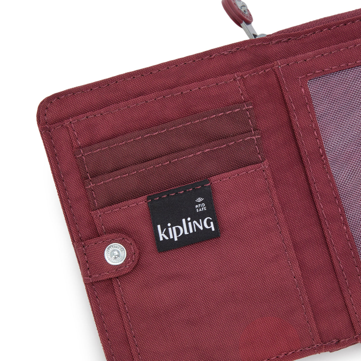 Kipling Money Love Lounge Wine Medium Wallet I3738-5FW